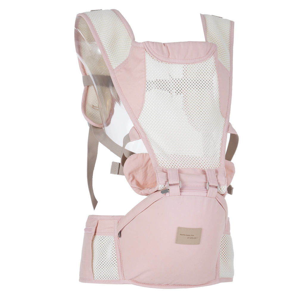 All-Position Baby Carrier with Hip Seat Lumbar Support, Angled Waist Stool, Soft and Breathable, for 3-36 Months Infant to Toddler, 7-44lbs