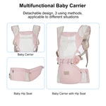 All-Position Baby Carrier with Hip Seat Lumbar Support, Angled Waist Stool, Soft and Breathable, for 3-36 Months Infant to Toddler, 7-44lbs