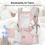 All-Position Baby Carrier with Hip Seat Lumbar Support, Angled Waist Stool, Soft and Breathable, for 3-36 Months Infant to Toddler, 7-44lbs