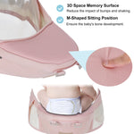 All-Position Baby Carrier with Hip Seat Lumbar Support, Angled Waist Stool, Soft and Breathable, for 3-36 Months Infant to Toddler, 7-44lbs