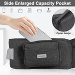 Ergonomic Hip Seat Baby Carrier, Ergonomic Baby Hip Seat, Adjustable Waist Belt, Zipper Pocket for Essentials, for 0-36 Months Newborn and Toddler, 7-41lbs, Dark Gray