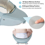 9-in-1 Breathable Baby Carrier with Hip Seat Lumbar Support Waist Stool for 3-36 Months Newborn Infants Toddlers Baby Backpack Carrier
