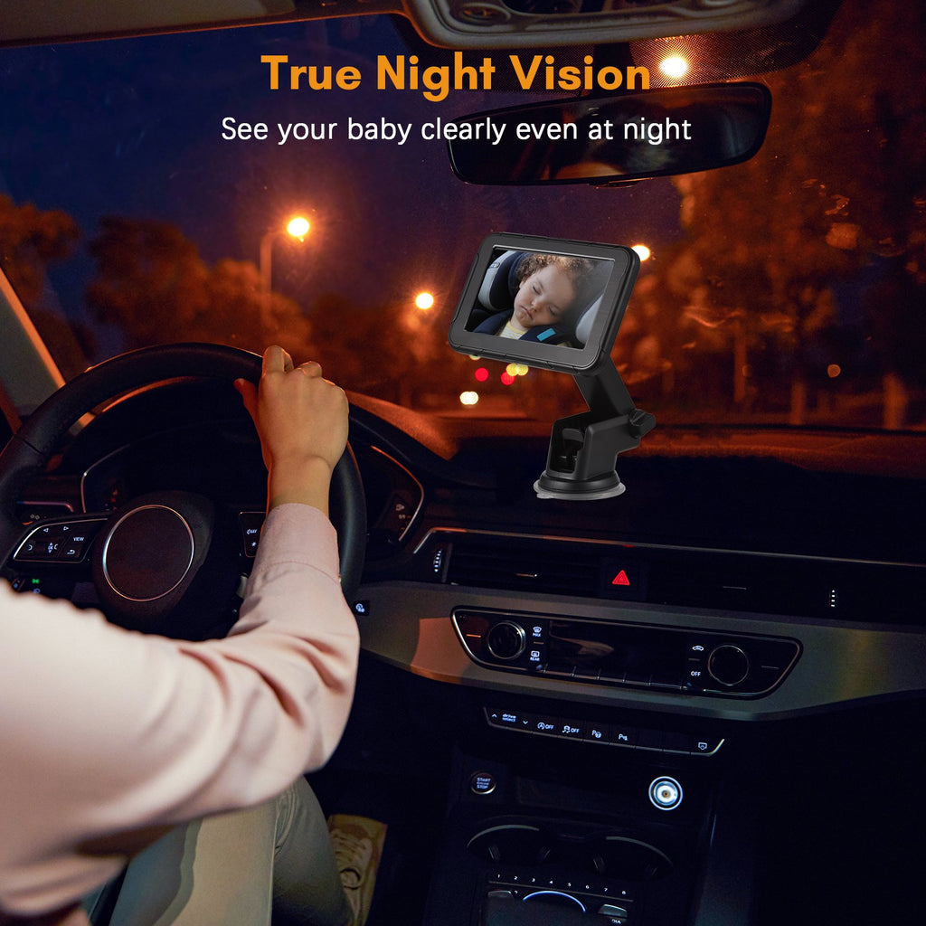 Baby Car Mirror 1080P 4.3 Inch Baby Car Camera