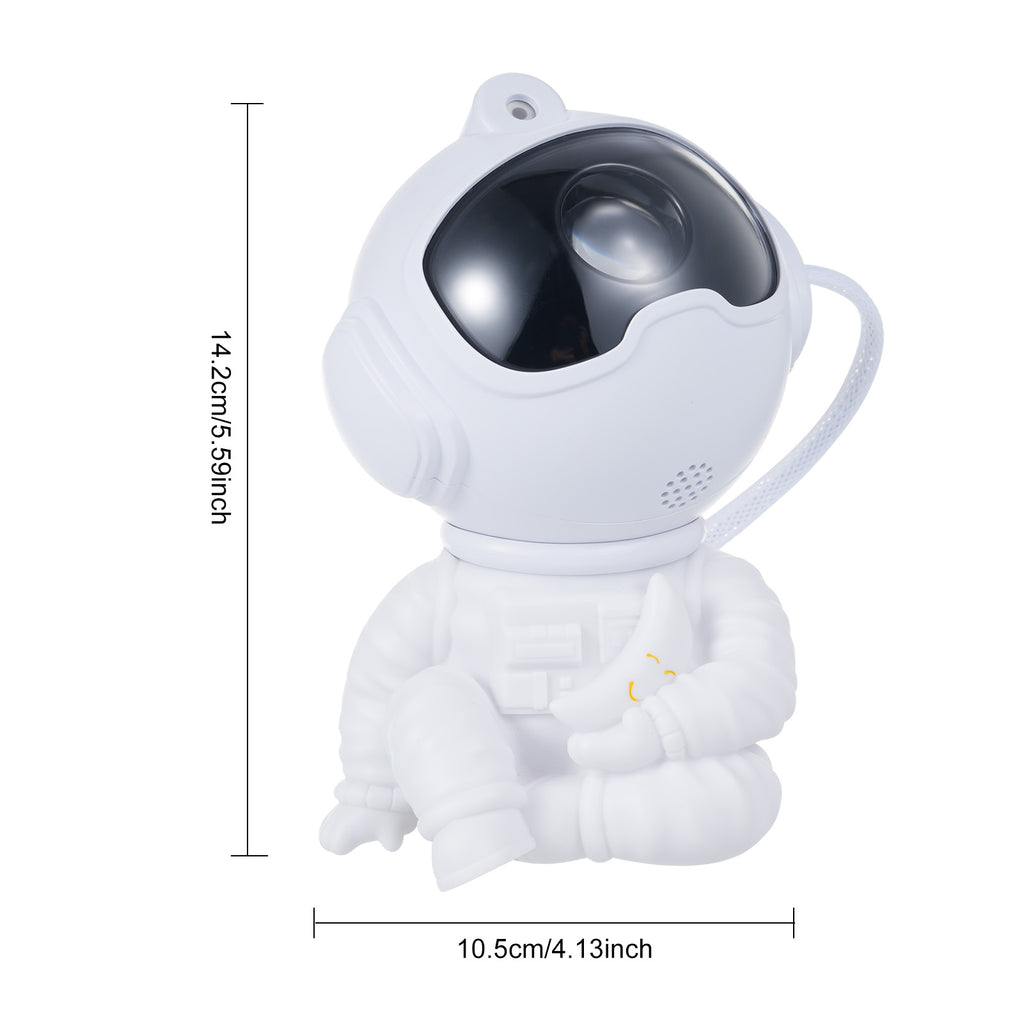 Astronaut Galaxy Projector Starry Night-Light: Starry Nebula Projection Light Bedroom Decoration - Rotatable Head Ceiling LED Lamp with Remote Control 45/90min Timer Adjustable Brightness Speed