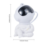 Astronaut Galaxy Projector Starry Night-Light: Starry Nebula Projection Light Bedroom Decoration - Rotatable Head Ceiling LED Lamp with Remote Control 45/90min Timer Adjustable Brightness Speed