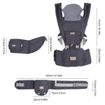 Baby Carrier Newborn to Toddler: Ergonomic M Position 9-in-1 Ways to Carry Baby Carrier Backpack with Head Hood for 3-36 Months 7-40lbs Baby | Advanced Hip Seat Carrier for All Seasons in/Outdoor