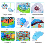 3-in-1 Baby Jumper with Interactive Toys, Baby Bouncer Activity Center with Music and Lights, Adjustable Height, 360° Rotating Breathable Seat, for Infants and Toddlers Safe Play and Development