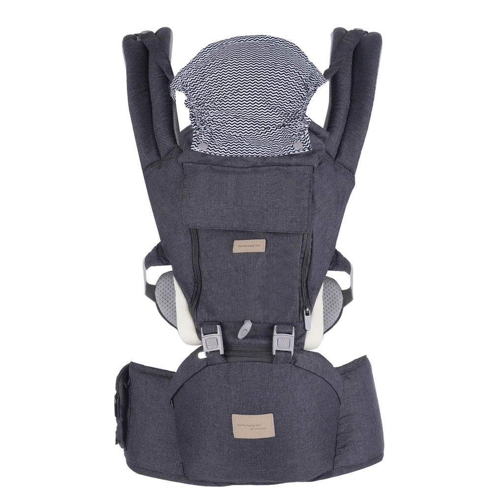 Baby Carrier Newborn to Toddler: Ergonomic M Position 9-in-1 Ways to Carry Baby Carrier Backpack with Head Hood for 3-36 Months 7-40lbs Baby | Advanced Hip Seat Carrier for All Seasons in/Outdoor