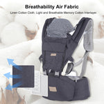 Baby Carrier Newborn to Toddler: Ergonomic M Position 9-in-1 Ways to Carry Baby Carrier Backpack with Head Hood for 3-36 Months 7-40lbs Baby | Advanced Hip Seat Carrier for All Seasons in/Outdoor