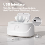 Baby Wipe Warmer Heating Wet Wipes Dispenser Fast Heating Diaper with 3 Temperature and 3 Brightness Night Light Top Wipe Warmer Newborn Baby Essentials Large Capacity