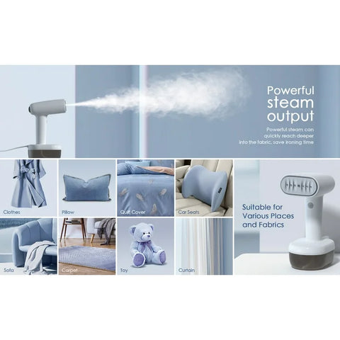 Handheld Steamer for Clothes and Clothes Steamer 1500W - Strong Power Garment Steamer with 260ml Tank,15s Fast Heat-up Portable Steamer Iron,Fabric Wrinkle Remover Clothing Iron with Brush