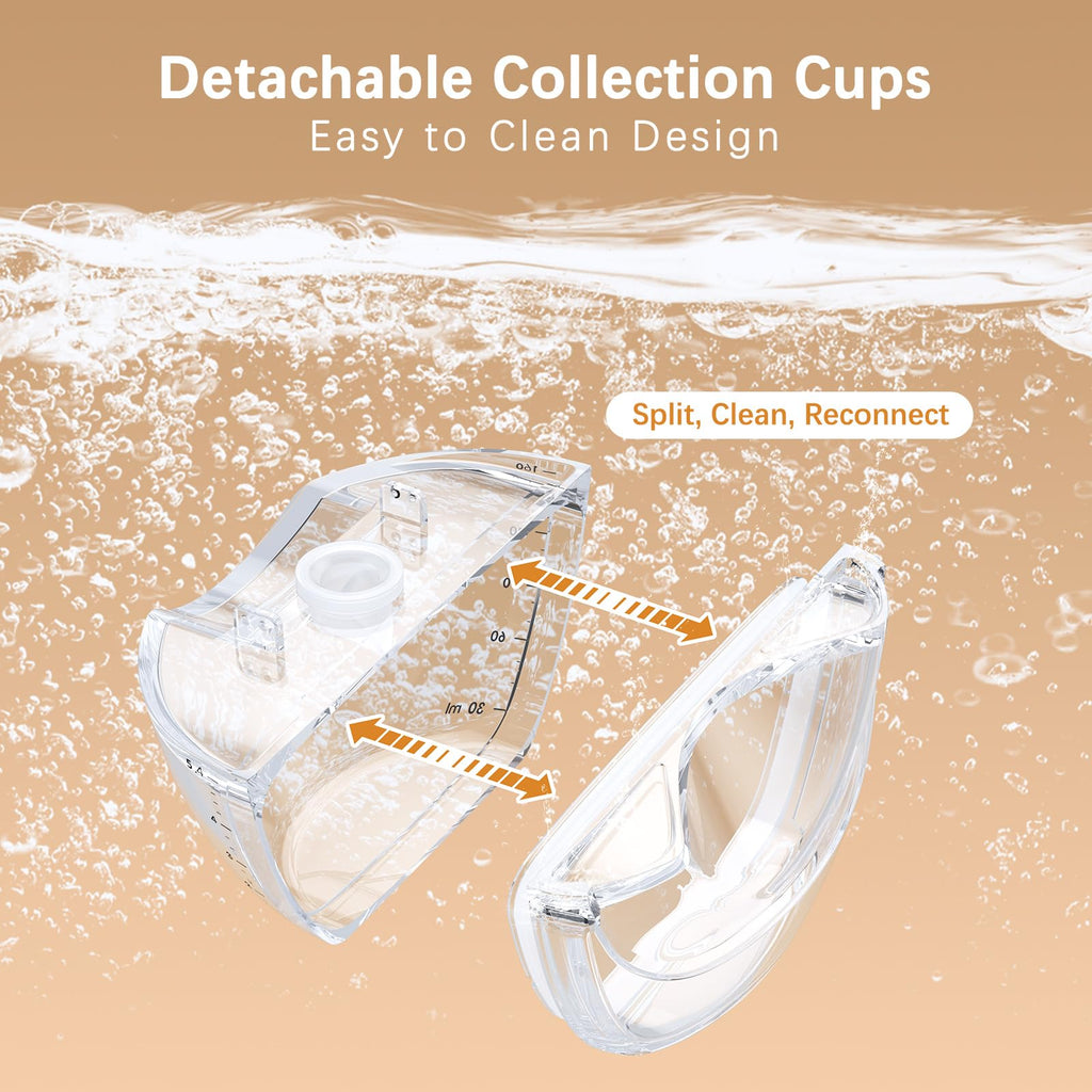 Wearable Breast Pump Wireless Breastmilk Pump Lightweight IP21 Waterproof Wearable Pumps for Breastfeeding