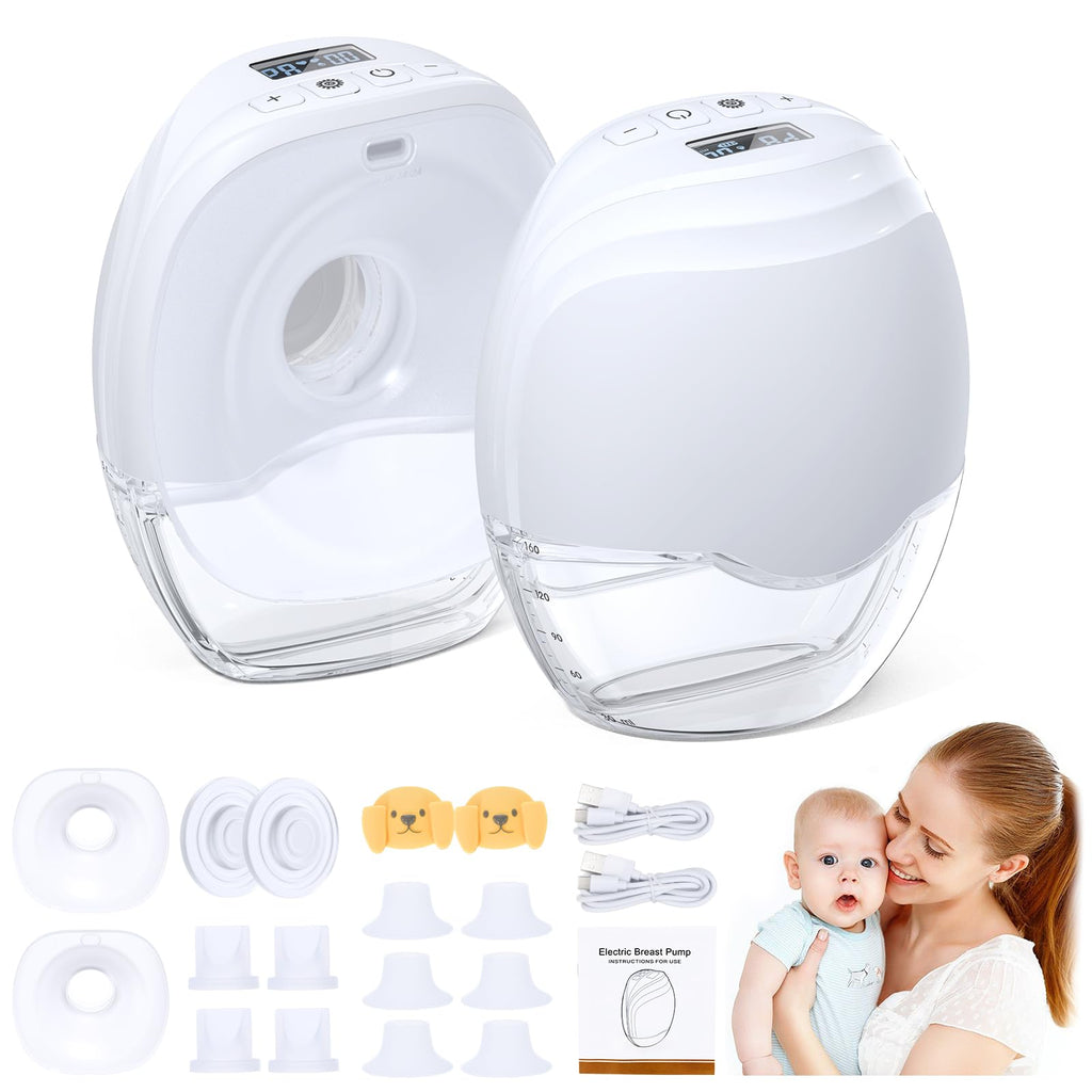 Wearable Breast Pump Wireless Breastmilk Pump Lightweight IP21 Waterproof Wearable Pumps for Breastfeeding