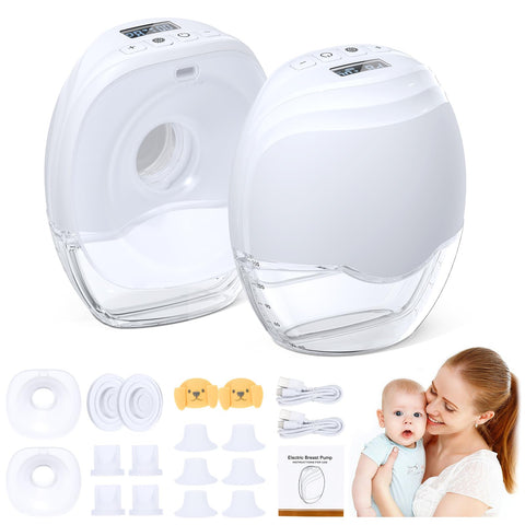 Wearable Breast Pump Wireless Breastmilk Pump Lightweight IP21 Waterproof Wearable Pumps for Breastfeeding