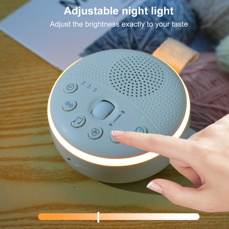 Kisdream White Noise Sound Machine with 21 Soothing Music 30min/60min/90min Timer - Portable White Noise Machine Baby Soother for Infants Toddlers