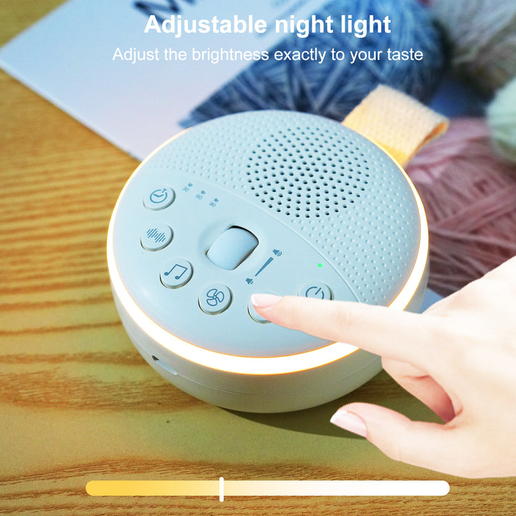 Kisdream White Noise Sound Machine with 21 Soothing Music 30min/60min/90min Timer - Portable White Noise Machine Baby Soother for Infants Toddlers