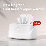 Baby Wipe Warmer Heating Wet Wipes Dispenser Fast Heating Diaper with 3 Temperature and 3 Brightness Night Light Top Wipe Warmer Newborn Baby Essentials Large Capacity