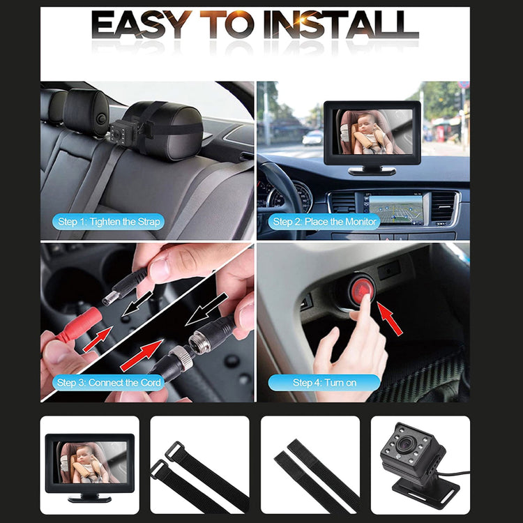 Baby Car Monitor 1080P Monitor Camera for Baby
