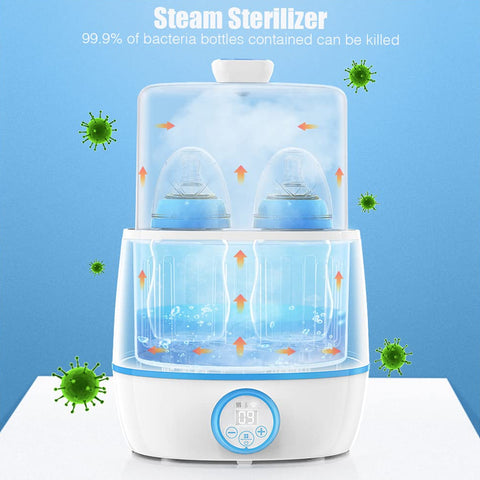 Baby Bottle Warmer - Double Bottle Warmer For Breastmilk & Formula Bottle Food Heater, Fast Milk Warmer With Timer, Accurate Temp Control, Steri-lizing, Auto Shut-off - Bottle Warmers for All Bottles