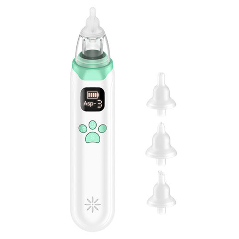 U.S. Solid Nasal Aspirator for Baby - Electric Baby Nose Sucker Nose Aspirator Automatic Nose Cleaner with 3 Silicone Tips, 5 Suction Levels, Music