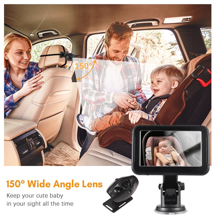 Baby Car Mirror 1080P 4.3 Inch Baby Car Camera