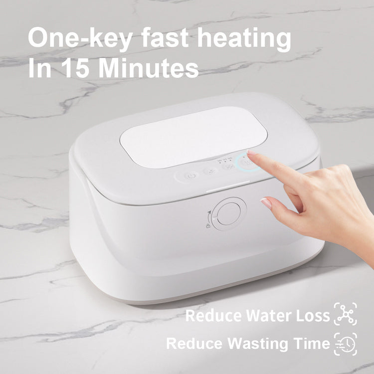 Baby Wipe Warmer Heating Wet Wipes Dispenser Fast Heating Diaper with 3 Temperature and 3 Brightness Night Light Top Wipe Warmer Newborn Baby Essentials Large Capacity