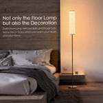 Floor Lamp,4 Color Temperature Modern LED for Living Room/Bedroom/Office,3000k-7000k Elegant Tall Lamps with Linen Shade
