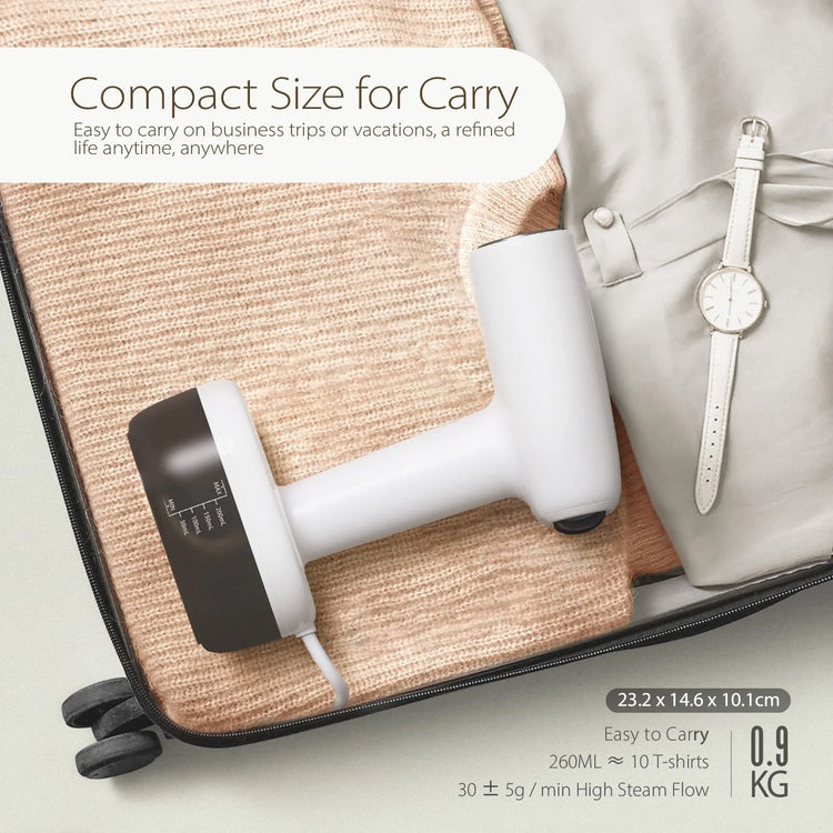 Handheld Steamer for Clothes and Clothes Steamer 1500W - Strong Power Garment Steamer with 260ml Tank,15s Fast Heat-up Portable Steamer Iron,Fabric Wrinkle Remover Clothing Iron with Brush