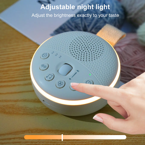Kisdream White Noise Sound Machine with 21 Soothing Music 30min/60min/90min Timer - Portable White Noise Machine Baby Soother for Infants Toddlers