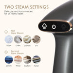 Kisdream Steamer for Clothes - 1500W Powerful Garment Steamer with 300ml Detachable Tank,15-Second Fast Heat-up, Auto-Off,Steam Iron with Heat-Resistant Gloves,2 in 1 Fabric Wrinkle Remover Steamer