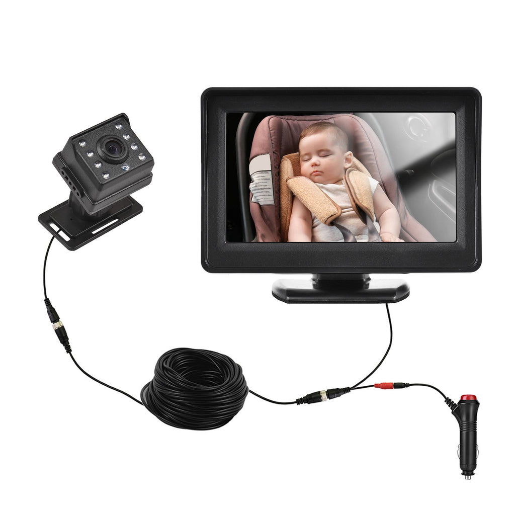 Kisdream Baby Car Monitor 1080P Monitor Camera for Baby
