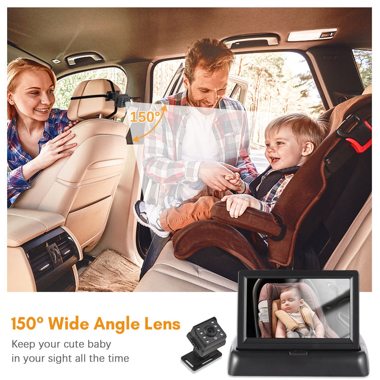 Kisdream 1080P Baby Car Back Seat Camera