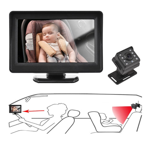 Kisdream 720P Baby Car Monitor
